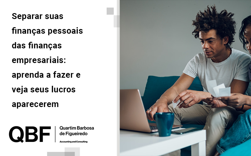 separar suas finanças